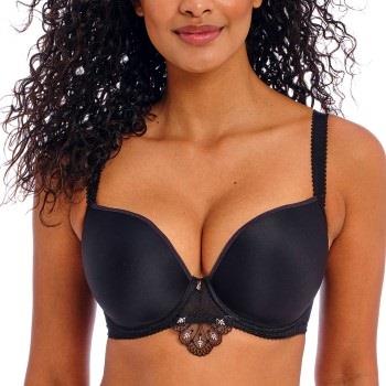 Freya BH Loveland UW Moulded Plunge Tshirt Bra Schwarz E 75 Damen