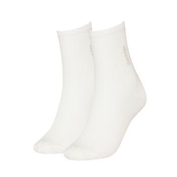 Calvin Klein 2P Women Rib Sock Weiß One Size Damen