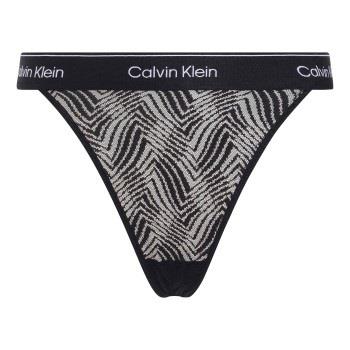 Calvin Klein Modern Lace Thong Schwarz Polyamid Medium Damen