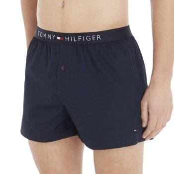 Tommy Hilfiger Cotton Woven Boxer Icon Marine Small Herren