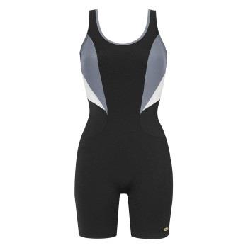 Damella Cindy Chlorine Resistant Long Leg Swimsuit Schwarz Polyamid 38...