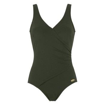 Damella Julia Chlorine Resistant Swimsuit Dunkelgrün Polyamid 38 Damen