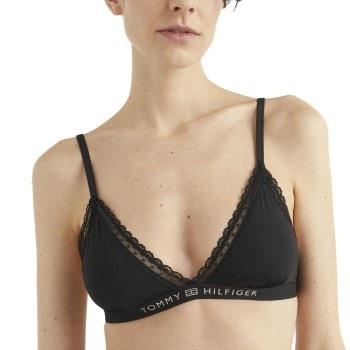 Tommy Hilfiger BH Lace Unlined Triangle Bra Schwarz Small Damen