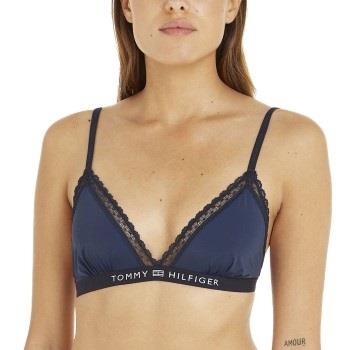 Tommy Hilfiger BH Lace Unlined Triangle Bra Marine Small Damen