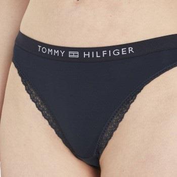 Tommy Hilfiger Tonal Logo Lace Briefs Marine Small Damen