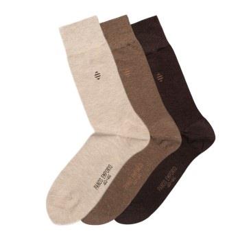 Panos Emporio 3P Daniel Bamboo Sock Braun One Size Herren