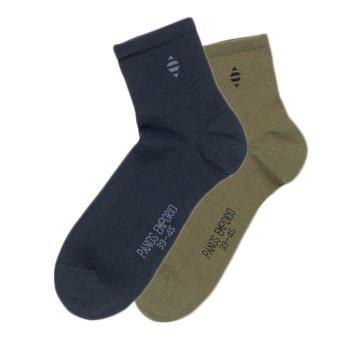 Panos Emporio 2P Michael Cottom Quarter Socks Mixed One Size Herren