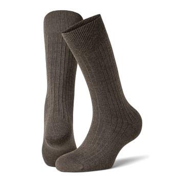 Panos Emporio 2P Premium Mercerized Wool Rib Socks Hellbraun One Size ...