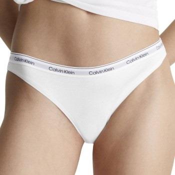 Calvin Klein Modern Logo Thong Weiß Baumwolle Small Damen