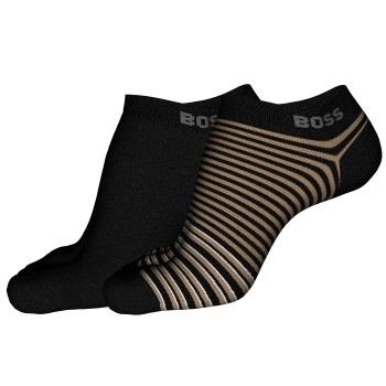 BOSS 2P Bamboo Ankle Socks Schwarz Gr 39/42 Herren