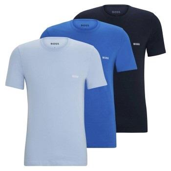 BOSS 3P Classic T ShirtRN Marine/Blau Baumwolle Small Herren