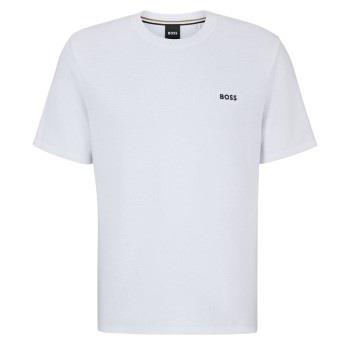 BOSS Waffle T Shirt Weiß Medium Herren