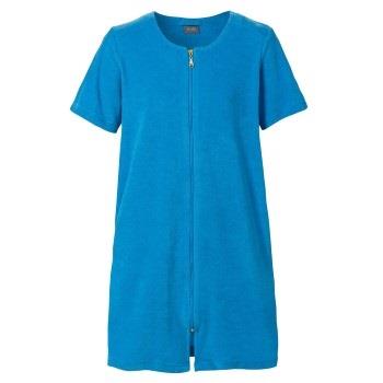 Trofe Short Sleeved Beachrobe Blau Small Damen