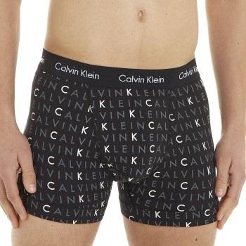 Calvin Klein 3P Cotton Stretch Trunks Schwarz Muster Baumwolle Small H...