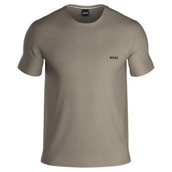 BOSS Waffle T Shirt Braun Medium Herren