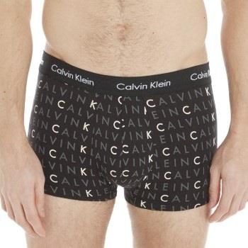 Calvin Klein 3P Cotton Stretch Low Rise Trunks Schwarz Muster Baumwoll...