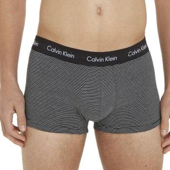 Calvin Klein 3P Cotton Stretch Low Rise Trunks Schwarz gestreift Baumw...