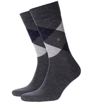 Burlington Edinburgh Wool Sock Grau Gr 40/46 Herren
