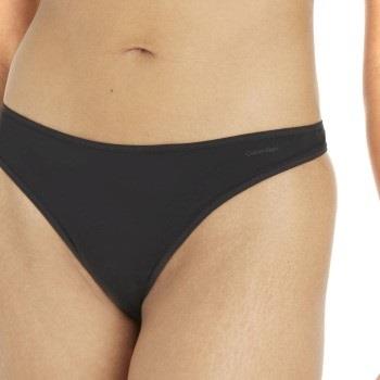 Calvin Klein Sheer Marquisette Thong Schwarz Small Damen