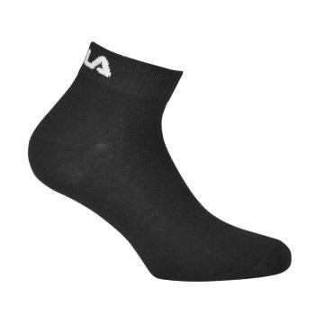 FILA 3P Quarter Plain Socks Schwarz Gr 39/42
