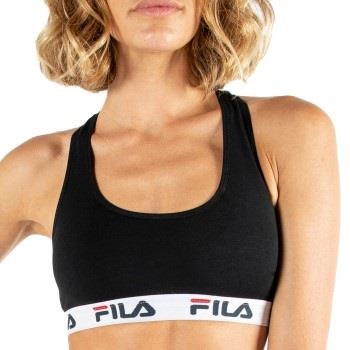 FILA BH Urban Women Sports Bra Schwarz Baumwolle Medium Damen