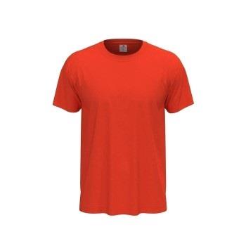 Stedman Classic Men T-shirt Orange/Rot Baumwolle Small Herren