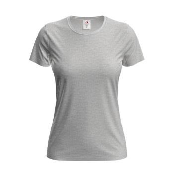 Stedman Classic Women T-shirt Hellgrau Baumwolle Small Damen