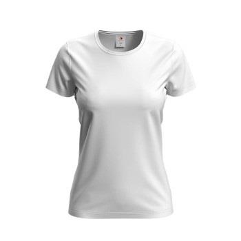 Stedman Comfort-T Crew Neck T-shirt Weiß Baumwolle Small Damen