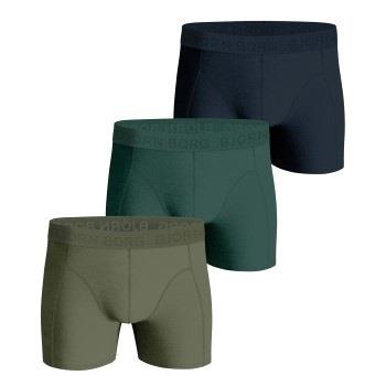 Björn Borg 3P Cotton Stretch Boxer 1565 Blau/Grün Baumwolle Medium Her...