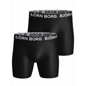 Björn Borg 2P Performance Boxer 1572 Schwarz Polyester Small Herren