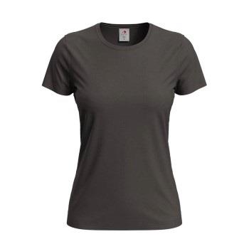 Stedman Classic Women T-shirt Dunkelbraun Baumwolle Small Damen