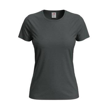 Stedman Classic Women T-shirt Stahlgrau Baumwolle Small Damen