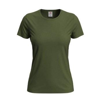 Stedman Classic Women T-shirt Armeegrün Baumwolle Small Damen