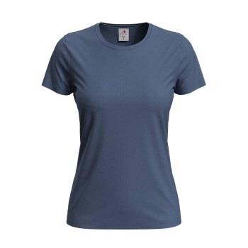 Stedman Classic Women T-shirt Denimblau Baumwolle Small Damen