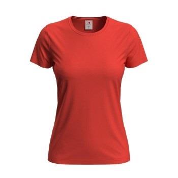 Stedman Classic Women T-shirt Orange/Rot Baumwolle Small Damen