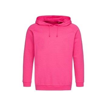 Stedman Hooded Sweatshirt Unisex Rosa Baumwolle Small