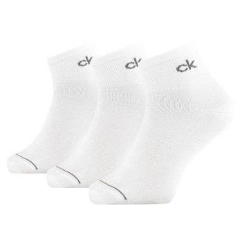 Calvin Klein 3P Nick Quarter Sock Weiß Gr 40/46 Herren