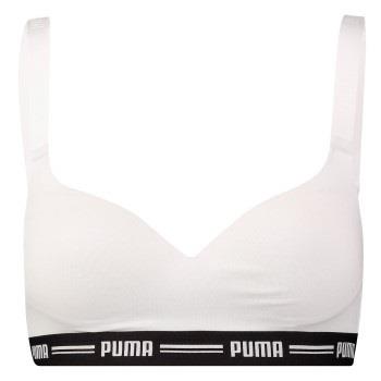Puma BH Iconic Padded Top Weiß Small Damen