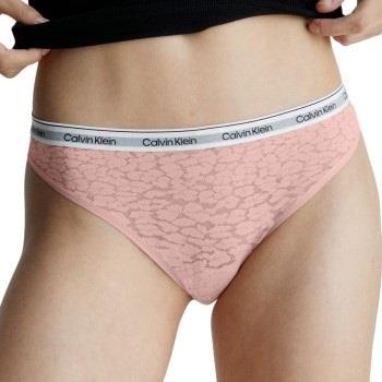 Calvin Klein Lace Thong Hellrosa Polyamid Small Damen