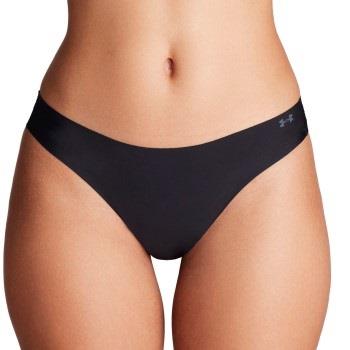 Under Armour 3P Pure Stretch Invisible Thong Schwarz Medium Damen