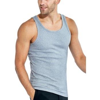 Bread and Boxers Ribbed Tank Top 2P Grau Ökologische Baumwolle Small H...