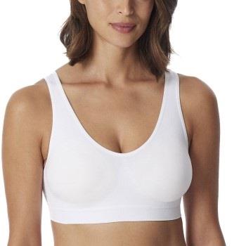 Schiesser BH Bustier Removable Pads Bra Weiß Polyamid Small Damen