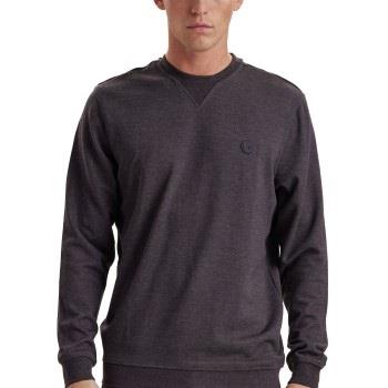 JBS of Denmark Badge Crew Neck Sweatshirt Dunkelgrau Small Herren