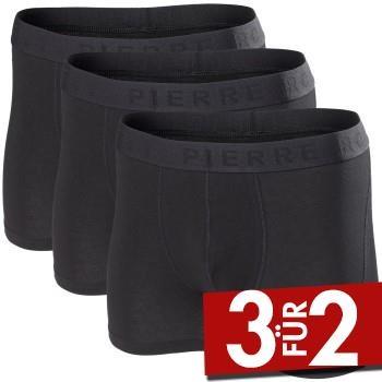 Pierre Robert 3P For Men Boxers Schwarz Ökologische Baumwolle Small He...