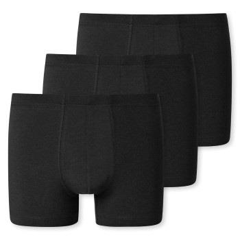 Schiesser 3P 95-5 Essential Shorts Schwarz Baumwolle Small Herren