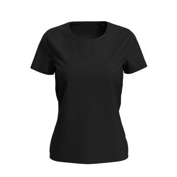 Stedman Women Lux T Schwarz Baumwolle Small Damen