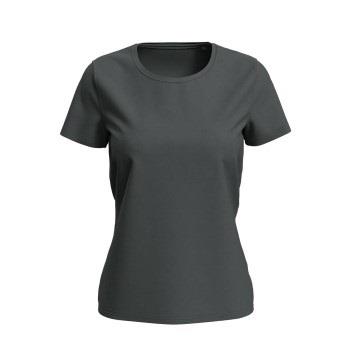 Stedman Women Lux T Grau/Dunkelgrau Baumwolle Small Damen