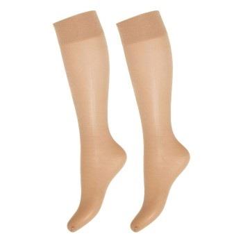 Decoy 2P Soft Lux 15 DEN Knee-high Socks Sand Polyamid One Size Damen