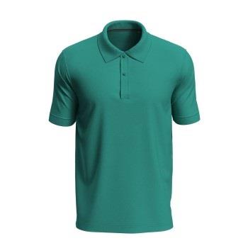 Stedman Henry Polo Short Sleeve Grün Baumwolle Small Herren