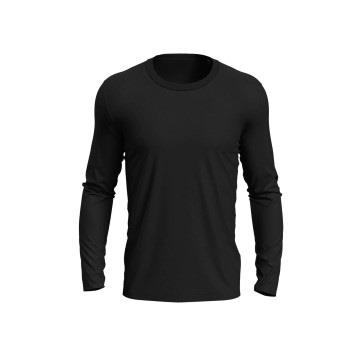 Stedman Morgan Long Sleeve Schwarz Baumwolle Small Herren